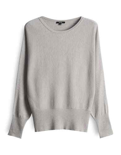 OPUS Damen Pullover | Feinstrickpullover PAUTLETA Batwing Fit aus Lyocell Mix Hazy Fog Melange, 42 OPUS Damen Pullover | Feinstrickpullover PAUTLETA Batwing Fit aus Lyocell Mix Hazy Fog Melange, 42 von OPUS