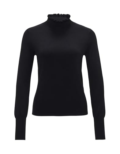 OPUS Damen Pullover | Feinstrickpullover POLLUNA Slim aus weichem Viskose Mix Black, 34 von OPUS