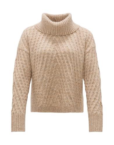 OPUS Damen Pullover | Grobstrickpullover PLINEA Regular mit Wolle Macadamia, 40 von OPUS