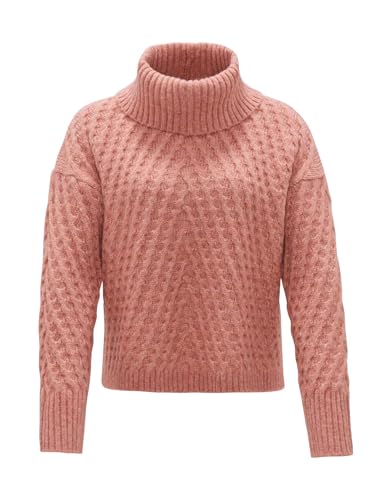 OPUS Damen Pullover | Grobstrickpullover PLINEA Regular mit Wolle Mellow Rose, 40 von OPUS