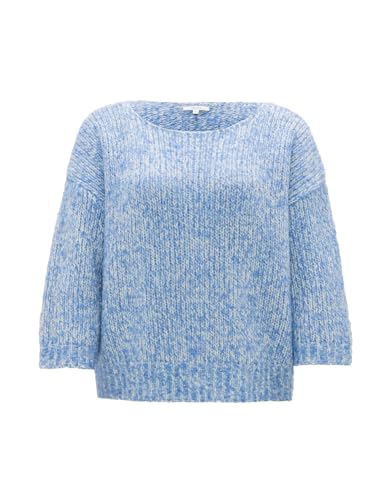 OPUS Damen Pullover | Grobstrickpullover POLIKA Loose mit Wolle Blue Salt, M von OPUS