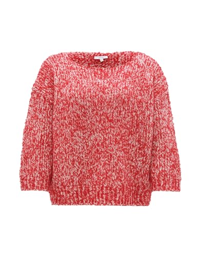 OPUS Damen Pullover | Grobstrickpullover POLIKA Loose mit Wolle Sweet red, L von OPUS