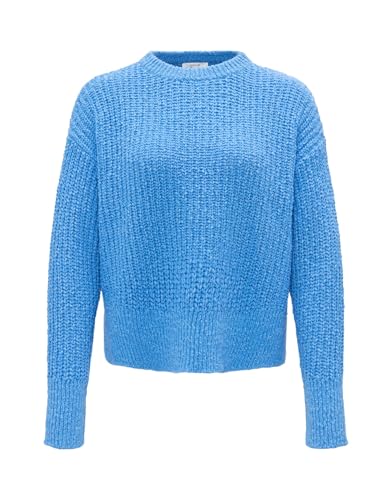 OPUS Damen Pullover | Grobstrickpullover POLUM Regular aus Baumwolle Blue Salt, 42 von OPUS