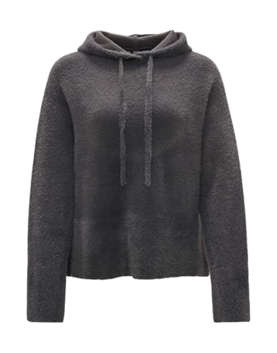 OPUS Damen Pullover | Kapuzenpullover PIDLONA Loose mit Flauschiger Textur Graphite Glaze, 38 von OPUS