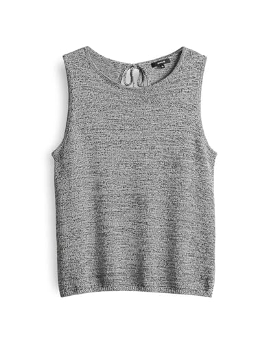 OPUS Damen Pullover | PALMI Regular Stricktop mit Mouliné Effekt Black, 40 von OPUS