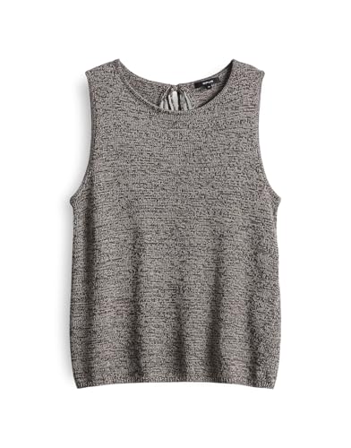 OPUS Damen Pullover | PALMI Regular Stricktop mit Mouliné Effekt Midnight Brown, 44 von OPUS