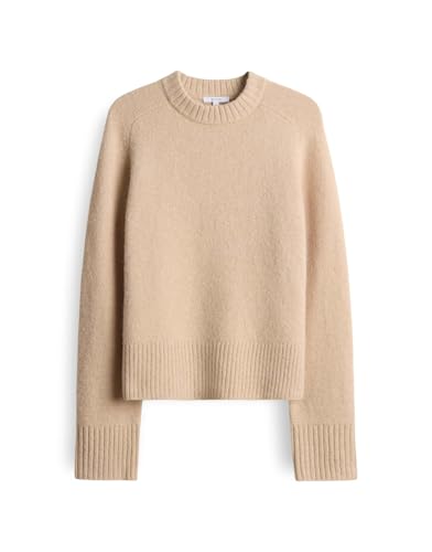 OPUS Damen Pullover | PASSY Loose Strickpullover aus Alpaka Wollmix Macadamia, 36 von OPUS