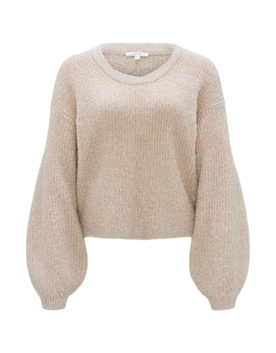 OPUS Damen Pullover | Pullover PILMMA Loose mit Flauschiger Textur Ivory, 42 von OPUS