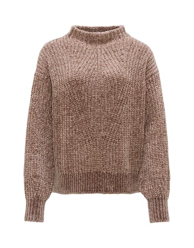 OPUS Damen Pullover | Strickpullover PANETA Loose aus weichem Chenille warm Taupe, 36 von OPUS