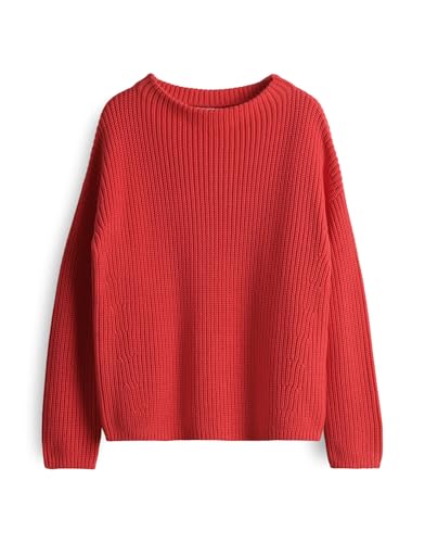 OPUS Damen Pullover | Strickpullover PARTO Regular aus Baumwolle Sweet red, 36 von OPUS