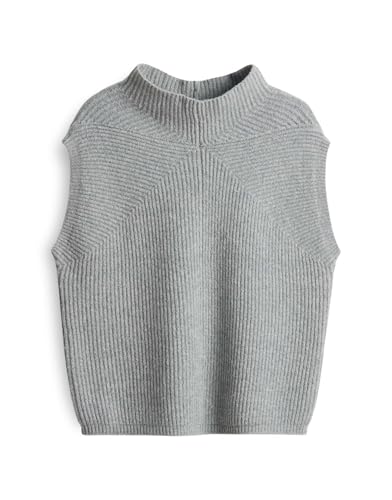 OPUS Damen Pullunder | PASILLA Regular Strickpullunder aus BCI Cotton Mix Hazy Fog Melange, 40 OPUS Damen Pullunder | PASILLA Regular Strickpullunder aus BCI Cotton Mix Hazy Fog Melange, 40 von OPUS