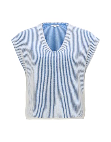 OPUS Damen Pullunder | Pullunder PEGO Regular aus weichem Baumwoll Mix Blue Salt, L von OPUS