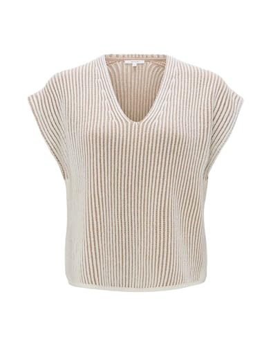OPUS Damen Pullunder | Pullunder PEGO Regular aus weichem Baumwoll Mix Soft Oat, M von OPUS
