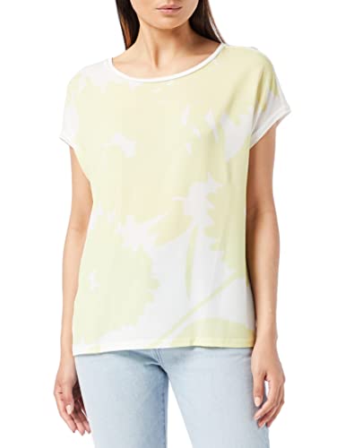 OPUS Damen Saflori Print T-Shirt, Fresh Lemon, 40 von OPUS