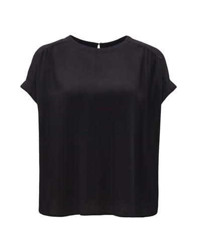 OPUS Damen Shirt Femka Kurzarm Black schwarz - L von OPUS