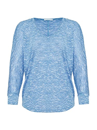 OPUS Damen Shirt Sunshine hellblau/weiß 40 von OPUS