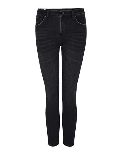 OPUS Damen Slim | Slim Jeans Evita Mid Rise mit hohem Stretch-Anteil deep Black Washed, 38 L30 von OPUS
