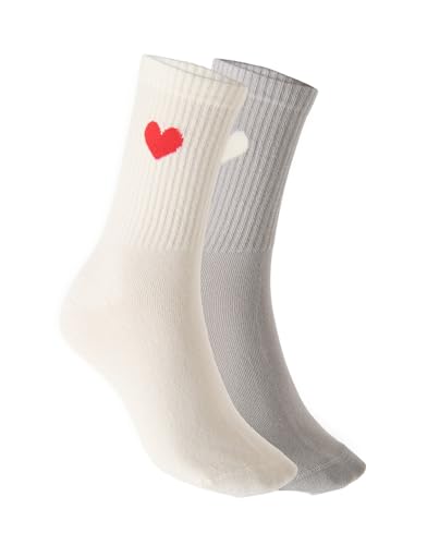 OPUS Damen Socke | Doppelpack-Socken YENNIS LOVE sweet red, 39-41 von OPUS