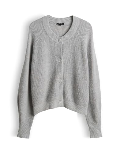 OPUS Damen Strickjacke | Hazy Fog Melange, 40 OPUS Damen Strickjacke | Hazy Fog Melange, 40 von OPUS