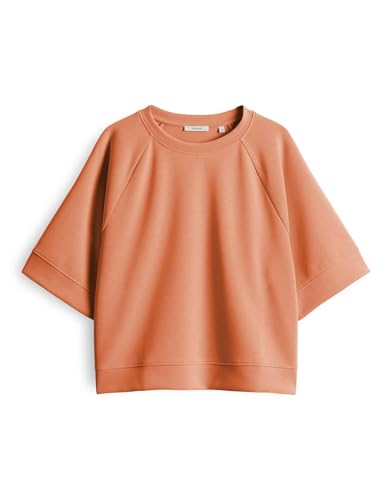 OPUS Damen Sweatshirt | GINUS Loose aus superweichem Modal Mix Pale orange, 40 von OPUS