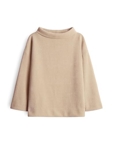 OPUS Damen Sweatshirt | GOHEME Regular in feiner Waffelstruktur Macadamia, 42 von OPUS