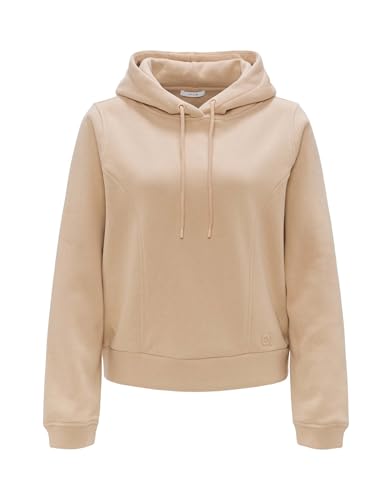 OPUS Damen Sweatshirt | Hoodie GAPU Regular mit kuscheliger Innenseite Soft Oat, 44 von OPUS