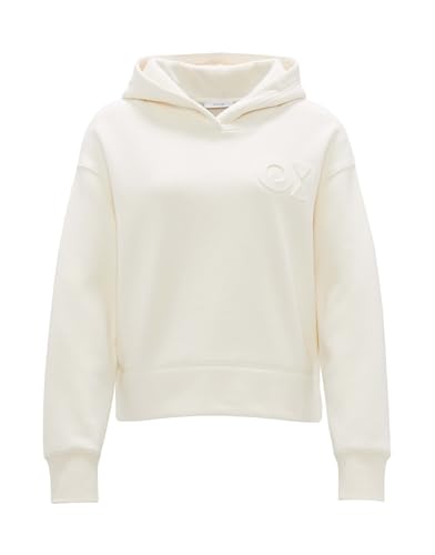 OPUS Damen Sweatshirt | Hoodie GARTOX Regular aus Baumwoll Mix Soft Cream, 38 von OPUS
