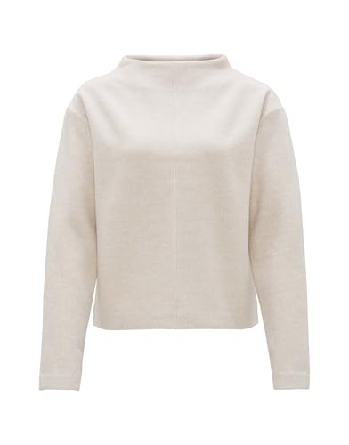 OPUS Damen Sweatshirt | Kuscheliger Sweater GOKLONA Regular aus Viskose Mix Ivory, 40 von OPUS