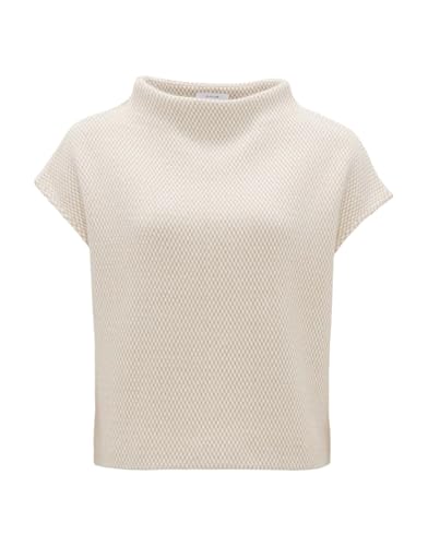 OPUS Damen Sweatshirt | Pullunder GOFIR Loose in zweifarbiger Struktur Macadamia, 38 von OPUS