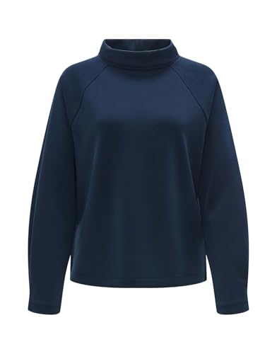 OPUS Damen Sweatshirt | Sweaer GUDIE Regular aus weichem Modal Mix Coal Blue, 36 von OPUS