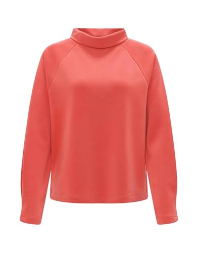 OPUS Damen Sweatshirt | Sweaer GUDIE Regular aus weichem Modal Mix Sweet red, 42 von OPUS