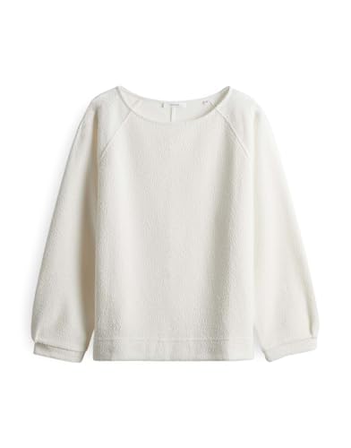 OPUS Damen Sweatshirt | Sweater GASBA Loose mit Struktur Milk, 38 von OPUS