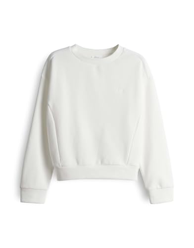 OPUS Damen Sweatshirt | Sweater GODIRA Regular aus weichem Baumwoll Mix Milk, 40 von OPUS