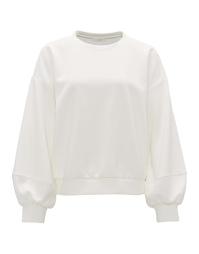 OPUS Damen Sweatshirt | Sweater GUGI Loose aus softem Viskose Mix Milk, 44 von OPUS