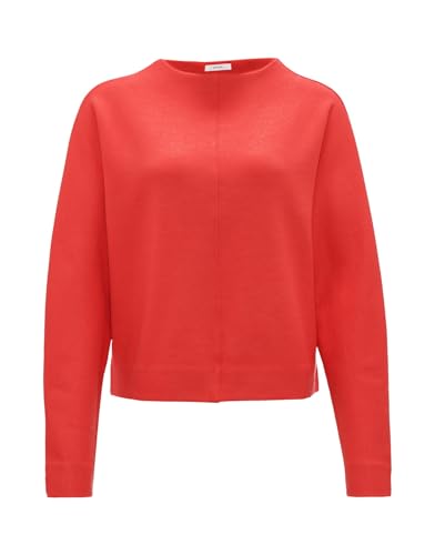 OPUS Damen Sweatshirt | Sweater Gunnel Batwing Fit aus weichem Viskose Mix Sweet red, 38 von OPUS