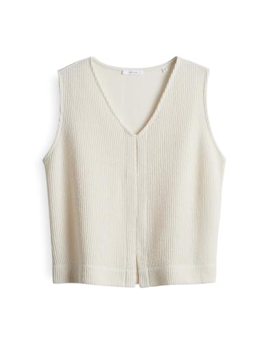 OPUS Damen Sweatshirt | Sweattop GOPICA Regular in Strickoptik Natural Glaze, 40 von OPUS