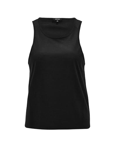 OPUS Damen Top | Tanktop IRWA Regular im Layering Look Black, 36 von OPUS