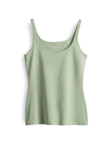 OPUS Damen Top | Trägertop INA Slim aus stretchigem BCI Cotton Mix Green Glow, 36 von OPUS