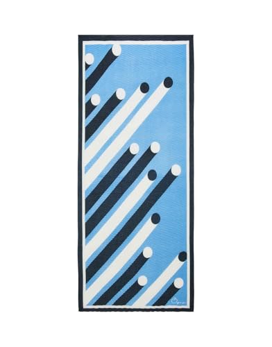 OPUS Damen Tuch | Leichtes Plisseetuch ASPIRIT mit Print blue salt, 0 von OPUS