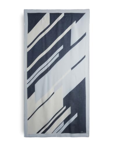 OPUS Damen Tuch | Leichtes Print Tuch AXENI mit Fransen coal blue, 0 von OPUS