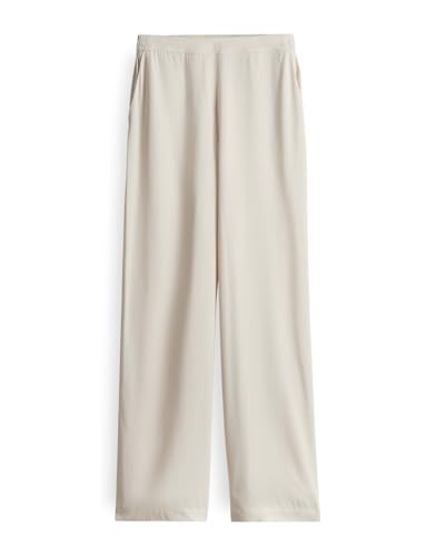 OPUS Damen Wide Leg Pants | Schlupfhose MAROU TRAVEL aus leichtem Viskose Twill Natural Glaze, 42 von OPUS