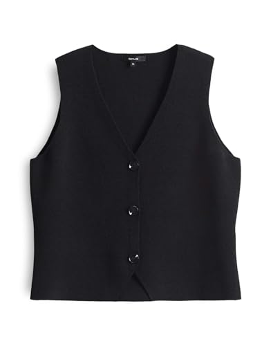 OPUS Damen Weste | Anzugweste DIFORA Slim aus Milano Strick black, 42 von OPUS