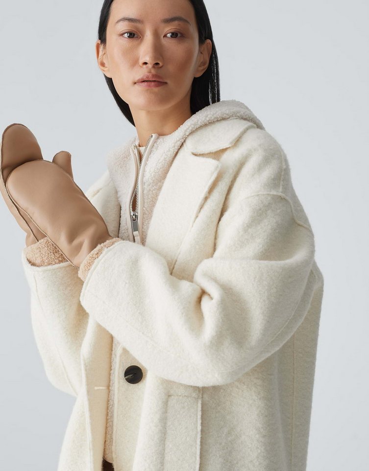 OPUS Fäustlinge Wärmende Fäustlinge ALEDO in Leder Optik von OPUS