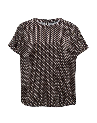 OPUS Damen Kurzarmbluse | Shirtbluse FEMKA MINIMAL Cocoa, S von OPUS
