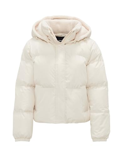 OPUS Damen Jacke | Pufferjacke HAIDE Loose mit recycelter AKE-Daunen-Füllung Soft Cream, 40 von OPUS