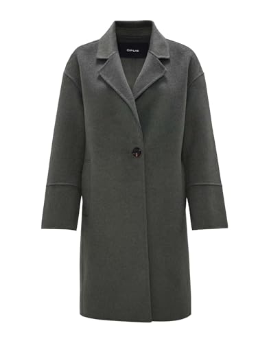 OPUS Damen Mantel | Kurzmantel HATILDE Oversize aus weichem Woll Mix Dark sage, 40 von OPUS