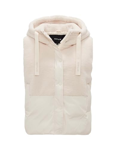OPUS Damen Weste | Outdoorweste WINDUS Loose aus Material Mix soft cream, 42 von OPUS