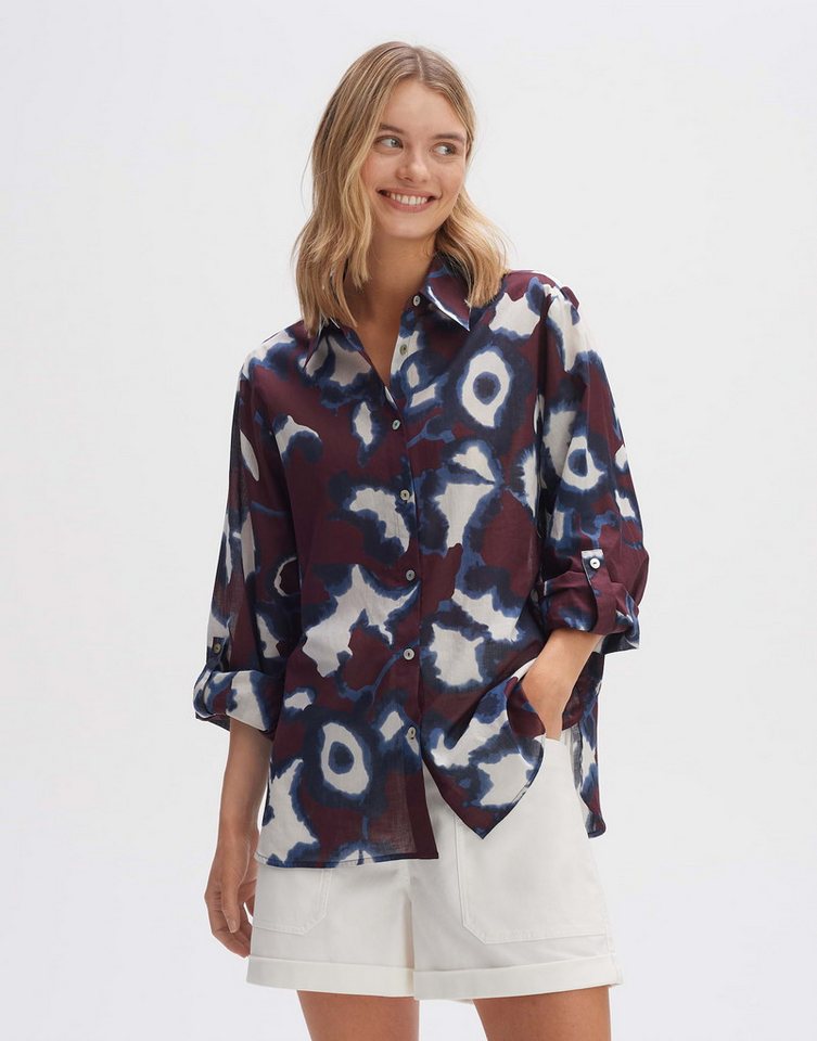 OPUS Hemdbluse Hemdbluse FUMINE FLORAL Regular aus BCI Cotton von OPUS