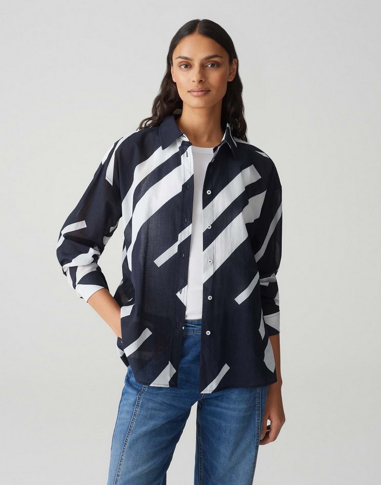 OPUS Hemdbluse FENLO STRIPE aus BCI Cotton von OPUS