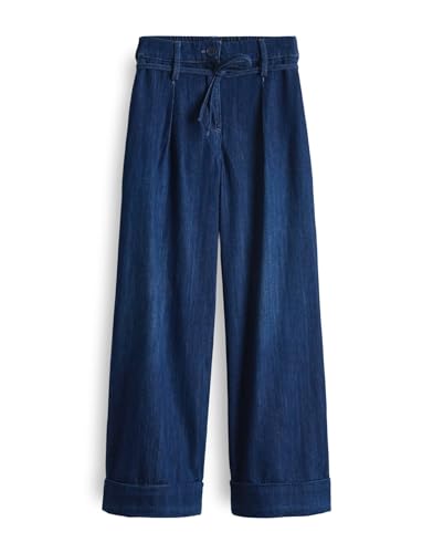 OPUS Damen Jeans | City Pants MEERI French Relaxed aus nachhaltigem BCI Cotton Mix mid deep Blue, 40 von OPUS